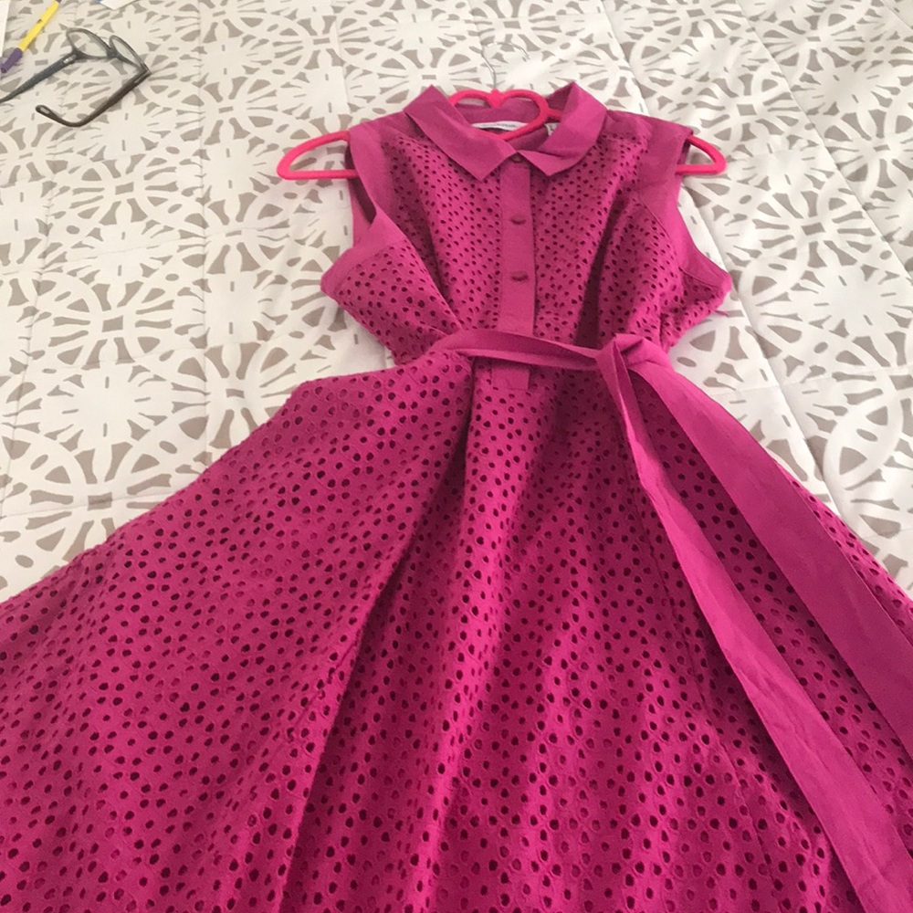 Cute Izacc Mizrahi Cotton Lined Dress